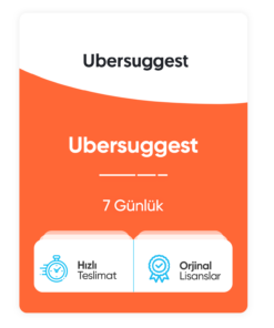 Ubersuggest – 7 Günlük