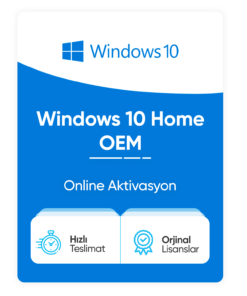 Windows 10 Home OEM – Online Aktivasyon