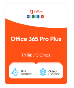Microsoft Office 365 Türkçe Pro Plus (İsme Özel)