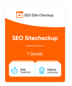 SEO Sitecheckup – 7 Günlük